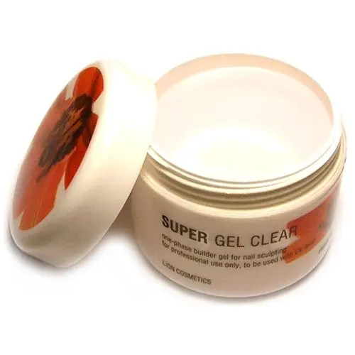 SUPER - Premium gel Clear 40ml, Lion Cosmetics - jednofázový gél s leskom
