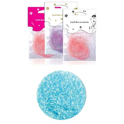 Dekoračné nitky v sáčku - aquamarin