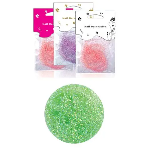 Ozdobné nitky v sáčku - svetlozelené