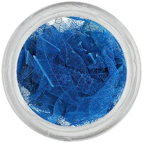 Modré sušené lístky