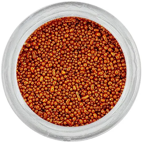 Ozdoby na nechty - 0,5mm perly, medené