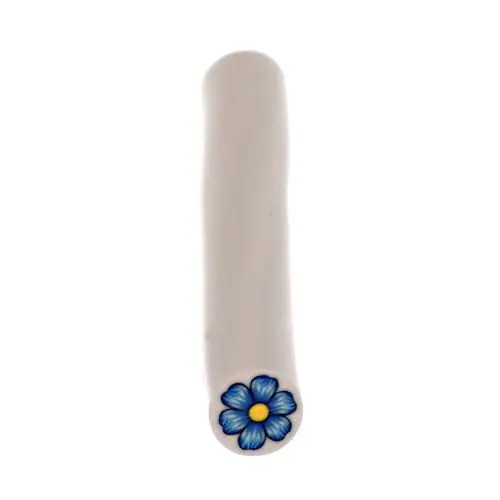Modrý kvet - tyčinka, Fimo Nail Art